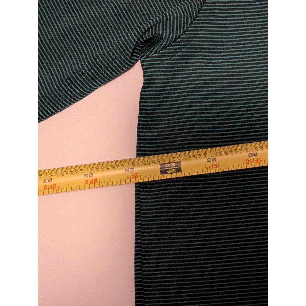 Donald Ross Mens X-Large Polo‎ Shirt Golf Performance Striped *Club Embroidery